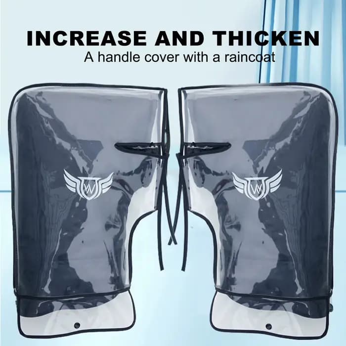 1 paire de gants de guidon de moto chauds d'hiver