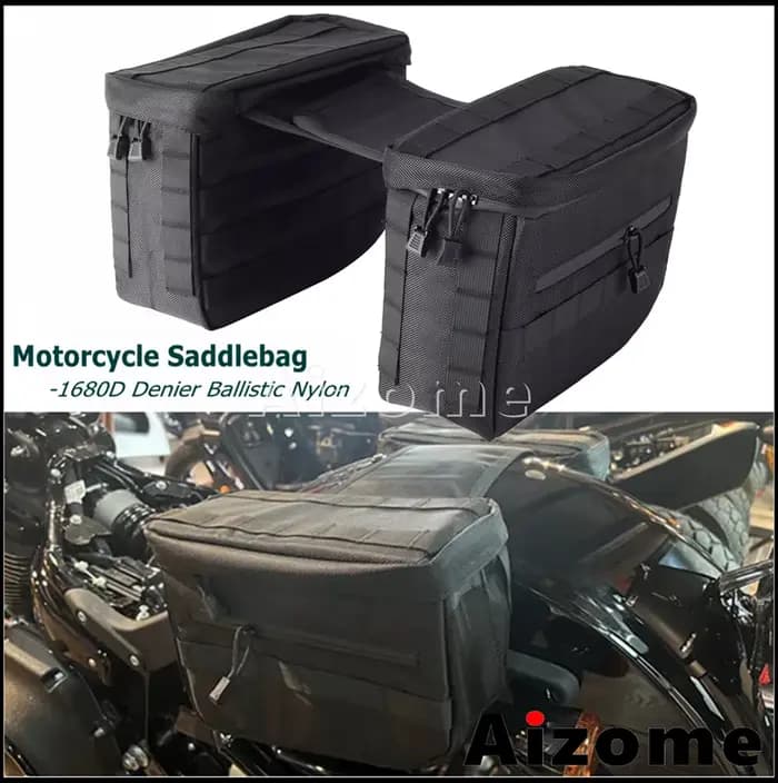 Sacs de selle latéraux de moto imperméables