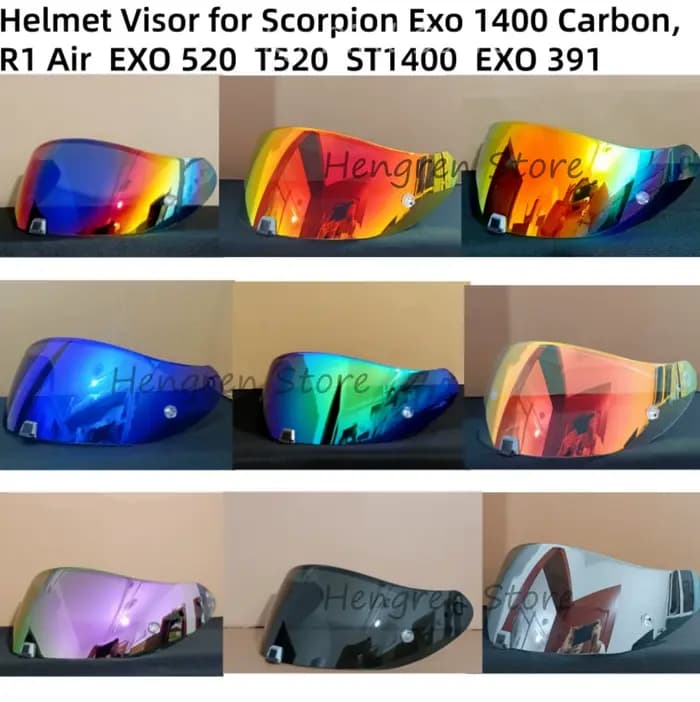 Lentille de visière de casque pour Scorpion Exo 1400 carbone