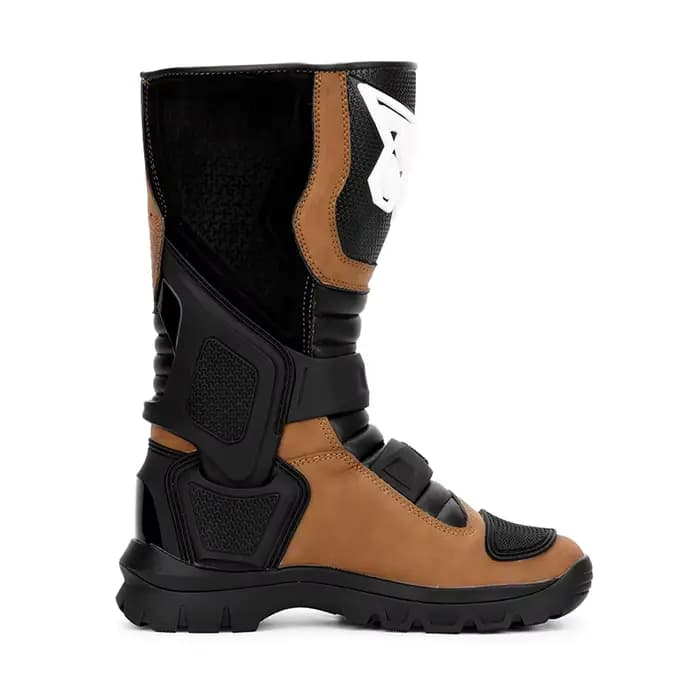 Bottes de moto en cuir imperméables pour hommes et femmes