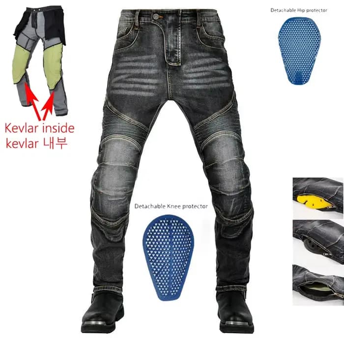 Pantalon de moto en aramide pour homme