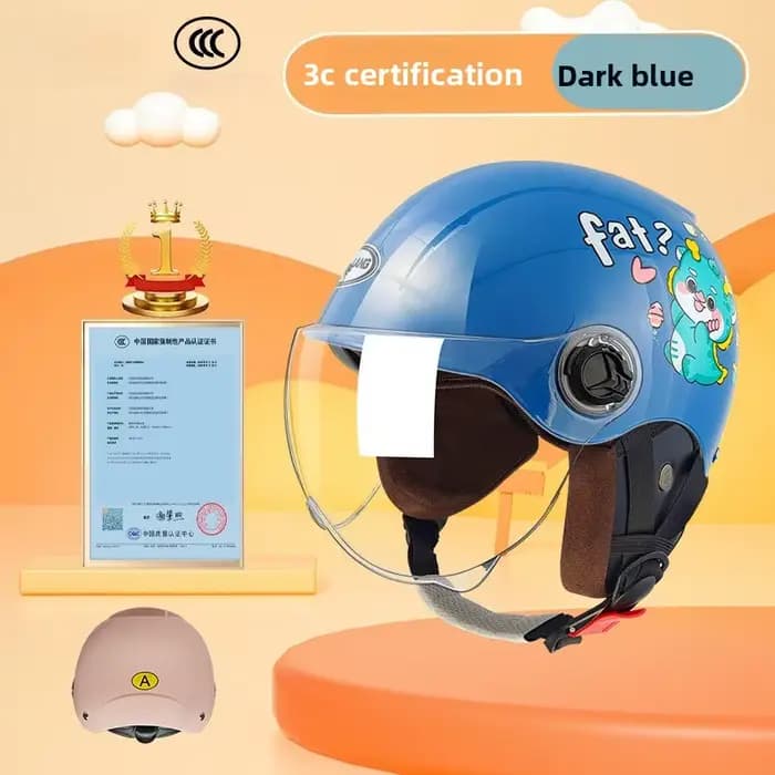 Casque de moto enfant 4-12 ans unisexe sécurité