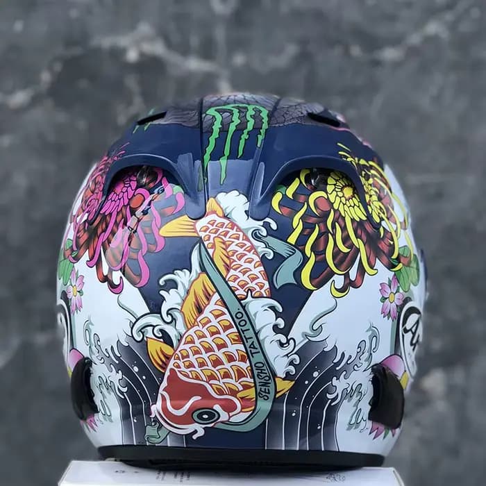 Casque ouvert SZ RAM 4 ORIENTAL bleu 3/4