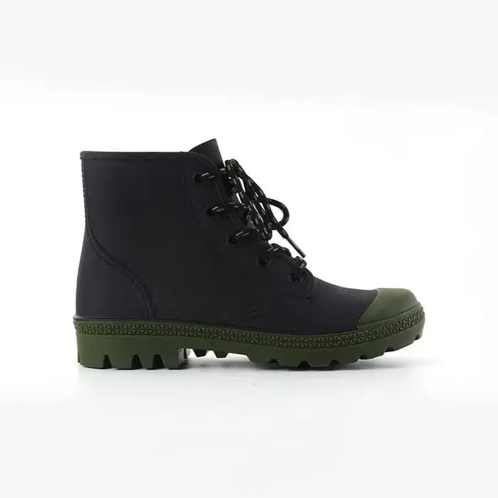 Bottes de pluie à lacets imperméables pour hommes et femmes