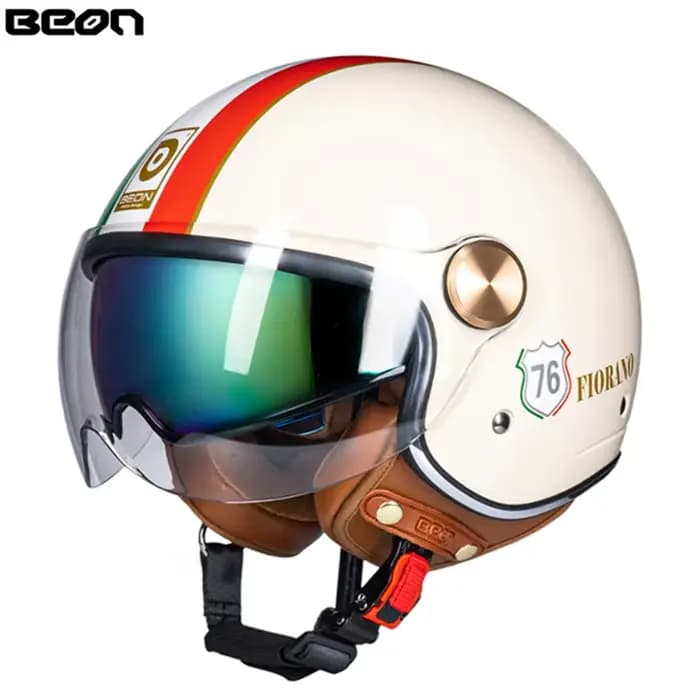 Casque de moto BEON B120 avec double visière