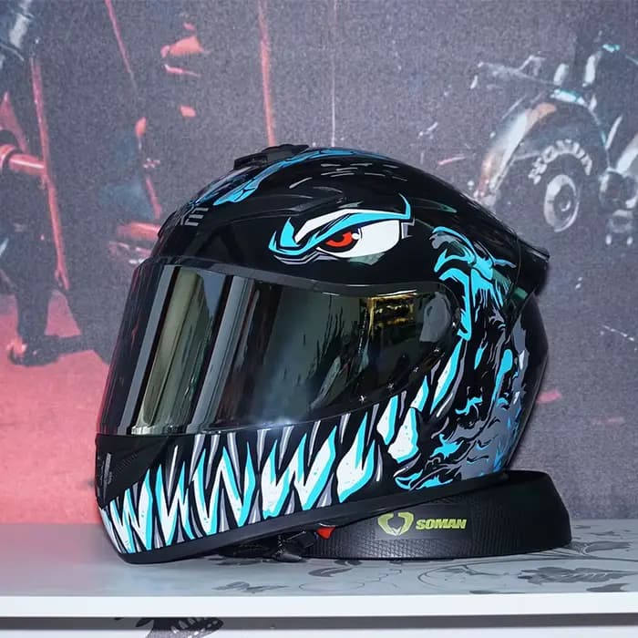 Casque intégral haut de gamme pour motocyclistes – Résistant aux chocs