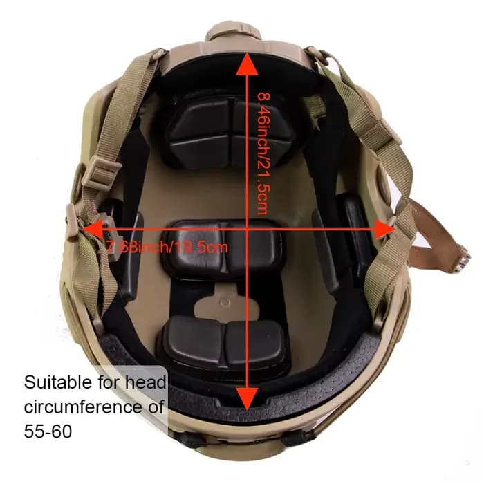 Casque tactique Airsoft BOOIU avec bouton réglable
