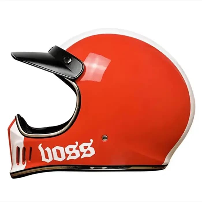 Casque de Moto intégral Vintage Chopper rétro Casco