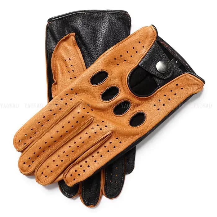 Gants en cuir véritable pour hommes