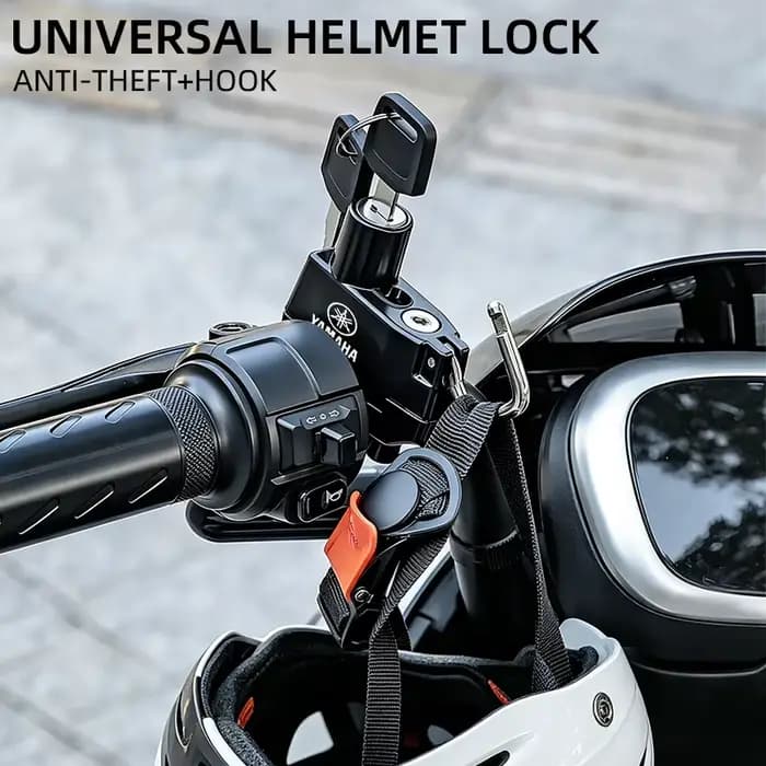 Accessoires pour moto, verrou de casque antivol pour Yamaha R1 R3 R25 Mt-09 Mt07 Fazer Fz6 Xj6 R15 TMAX YS125 XTZ125
