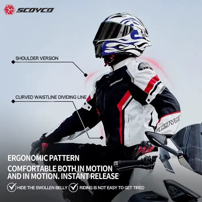 Veste de moto SCOYCO pour l'été
