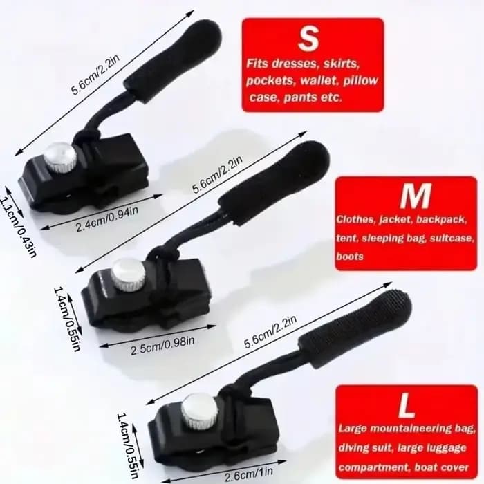 Accessoire de réparation de fermetures éclair DIY pour la maison