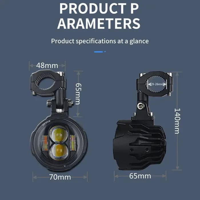 Feux antibrouillard Led pour Moto