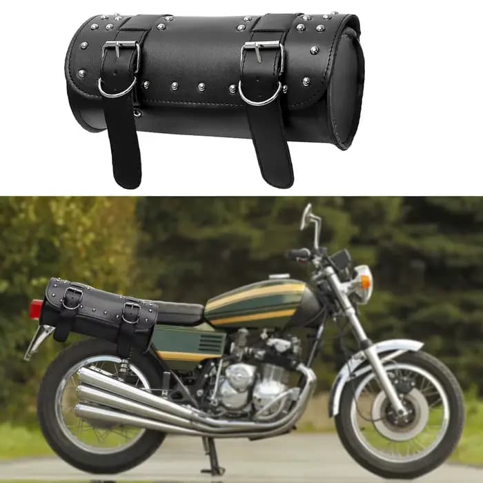 Sac à dos de Moto, sac de selle en cuir PU
