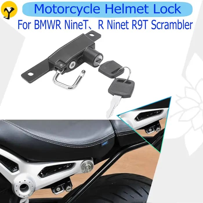 Serrure antivol latérale pour casque de moto
