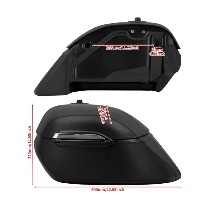 Sacoches de moto universelles classiques noires