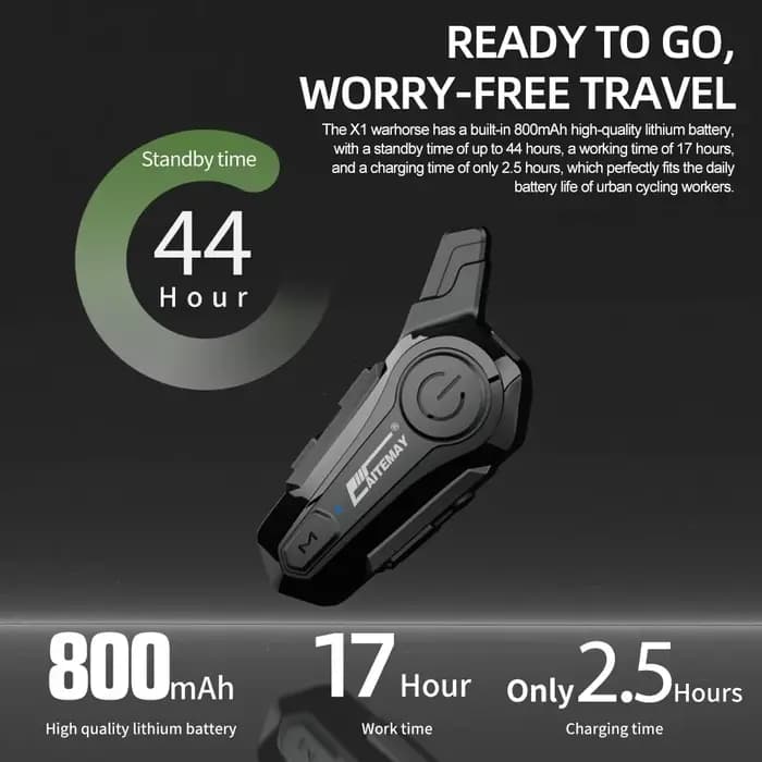 Oreillette Bluetooth X1 Plus pour Moto