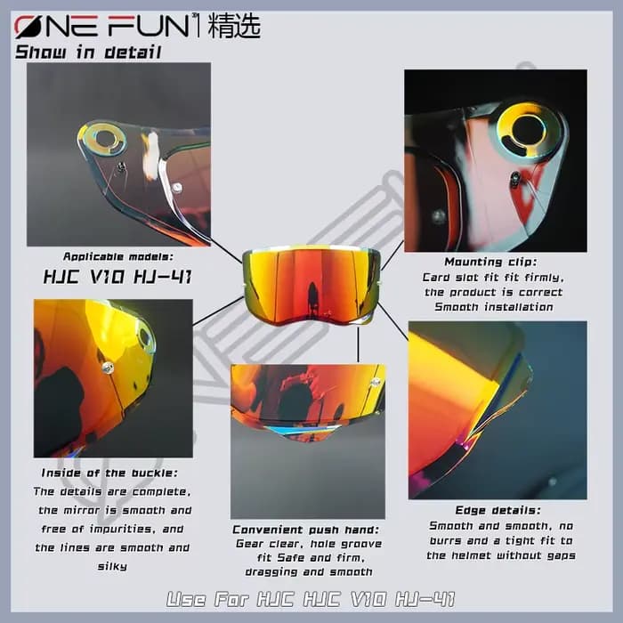 Visière de casque de moto