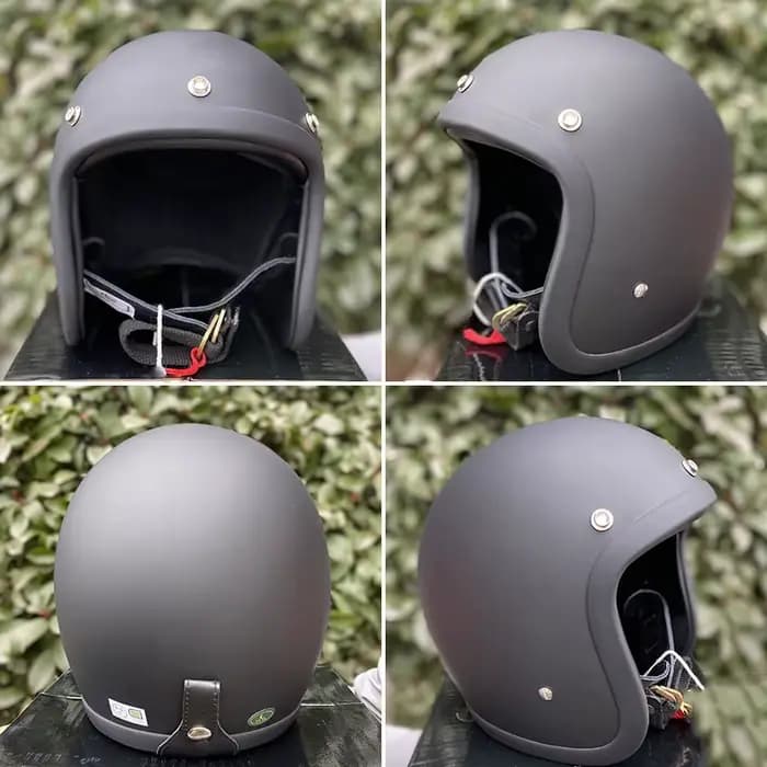 Casque de moto 3/4 style japonais classique