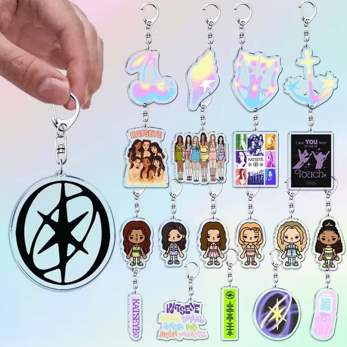 Cool K-pop Katseye porte-clés accessoires sac breloques mignon MANON ‌ SOPHIA Femme ‌ DANIELA Gamer porte-clés bijoux Fans Freinds cadeau