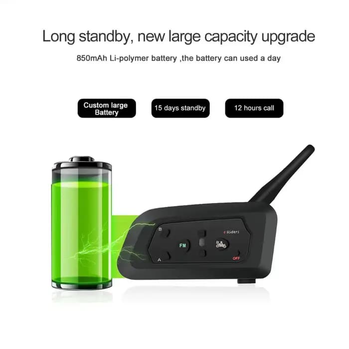 V4 PRO casque de moto Bluetooth Interphone
