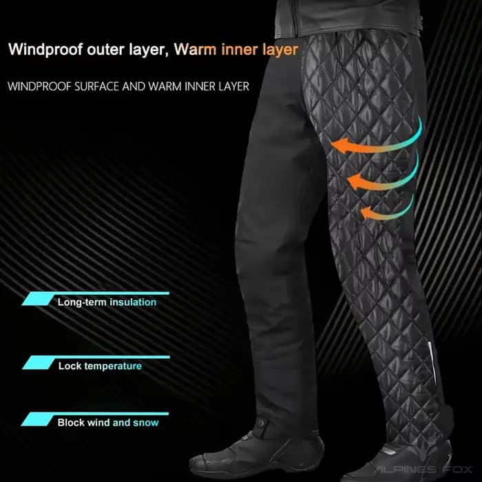 Pantalon de moto chaud d'hiver