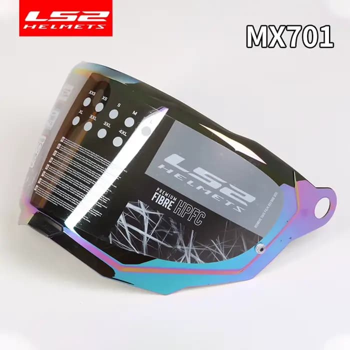 Visière de casque d'origine LS2 MX701 pour casques de moto tout-terrain LS2 EXPLORER