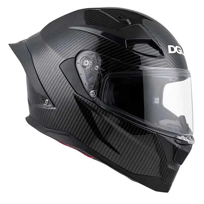 Casque de conception en Fiber de carbone 3K unisexe
