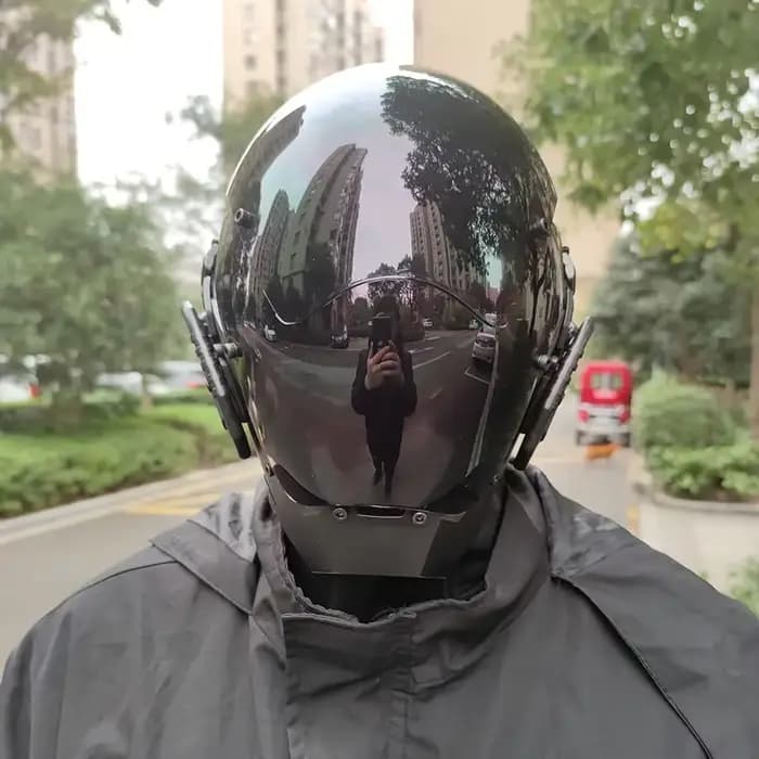 Masque Cyberpunk Led pour Festival de cheveux