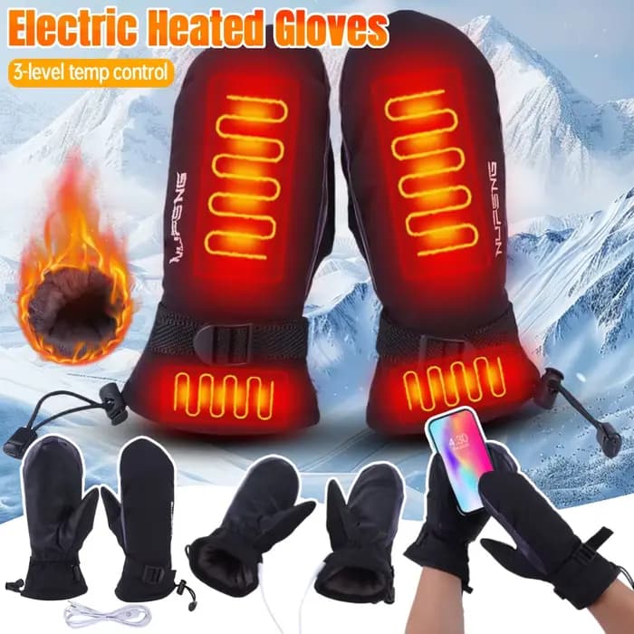 Gants chauffants électriques 3 vitesses température