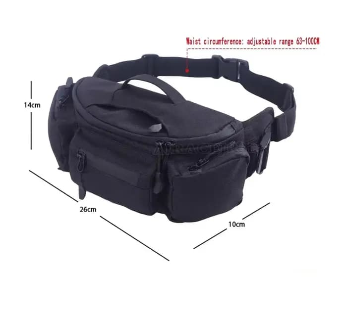 Sac banane multifonctionnel pour moto