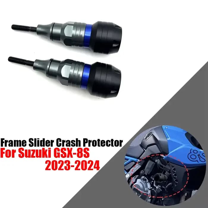Pour Suzuki GSX-8S 2023-2024 accessoires cadre curseurs Protection contre les chutes Crash carénage moteur roue curseur