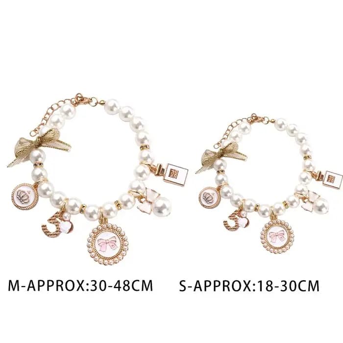 Bijoux de mariage, accessoires de princesse en strass pour chiots, chaîne pour chien, chat, collier à nœud, colliers pour animaux de compagnie