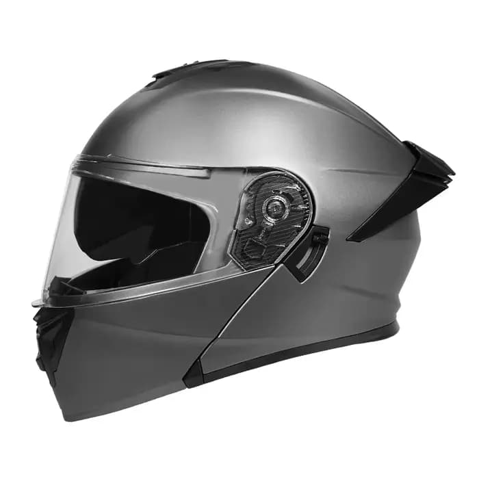 Casque de moto tout-terrain personnalisé avec double lentilles élégantes pour les deux genre