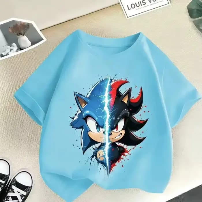T-shirt Sonic vs Shadow pour enfants