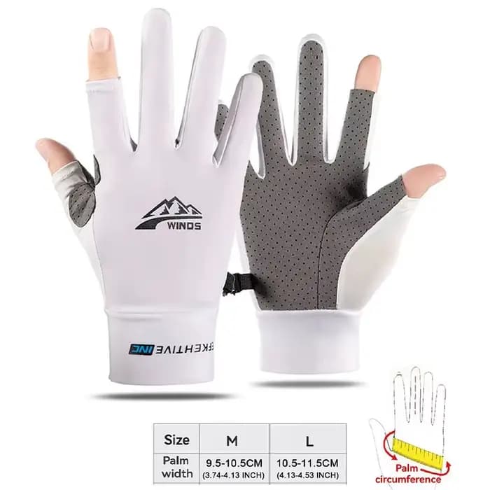 GTUBIKE gants sans doigts pour hommes femmes Protection solaire UV demi doigt gant pour pêche pagaies voile aviron