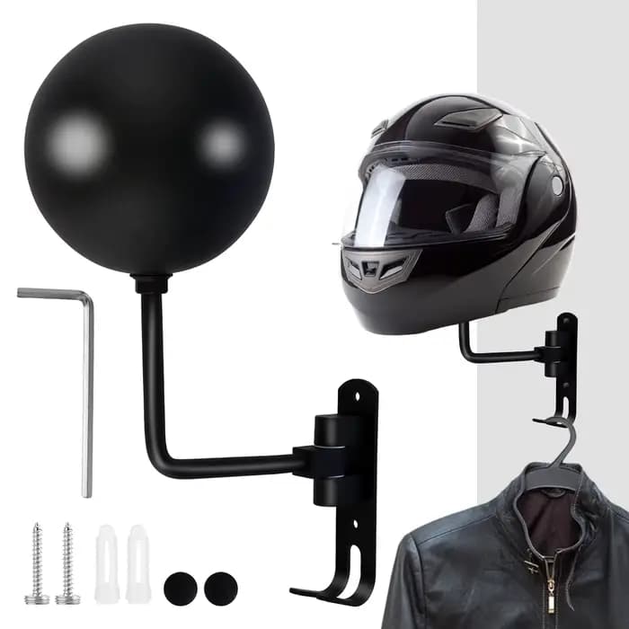 Support mural pour casque de moto