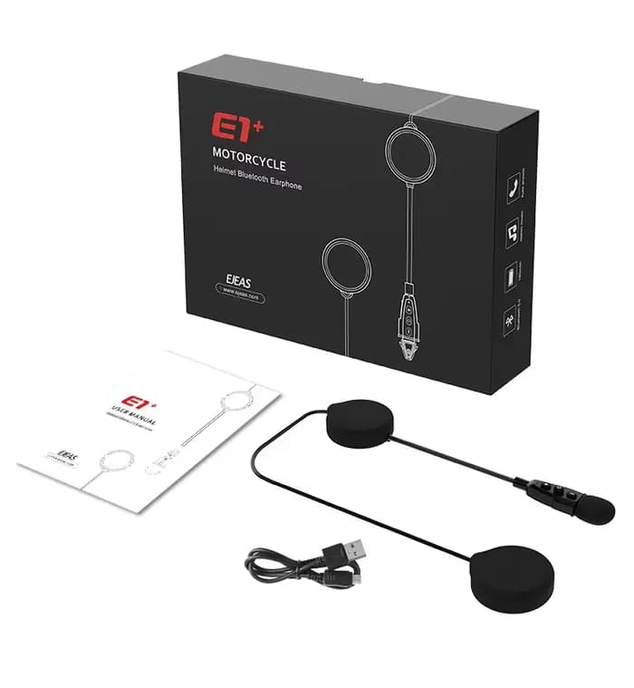 EJEAS E1 + casque de moto Bluetooth
