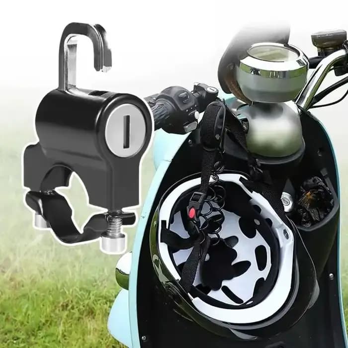 Verrou universel pour casque de moto