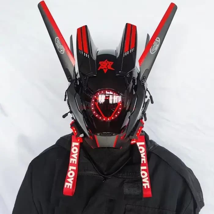Casque Cyberpunk masque Shinobi Robot