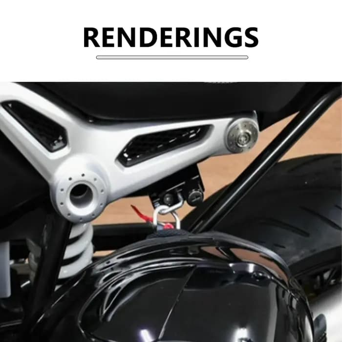 Serrure de casque de moto BMW R NineT ScramJeff 2014-2022