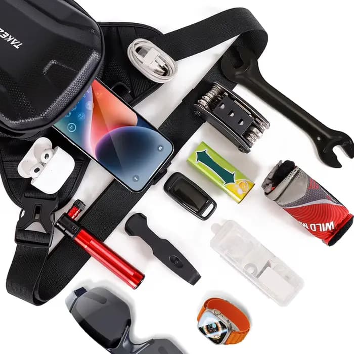 Sac latéral de jambe de moto étanche