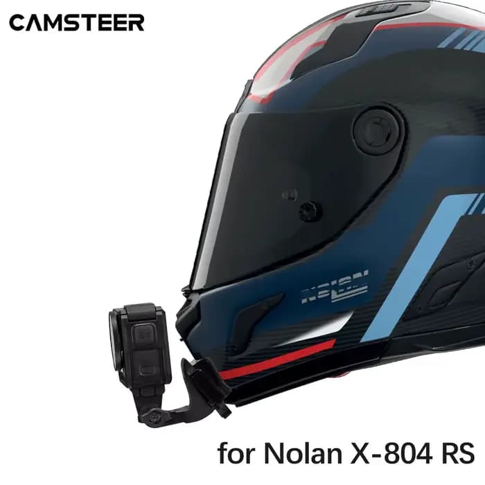 Support de mentonnière pour casque Nolan X-804 RS compatible avec les caméras GoPro Hero 13 12 11 10 9 Insta360 Ace Pro2 go3 go3s DJI Action 6 5Pro 4 Nano