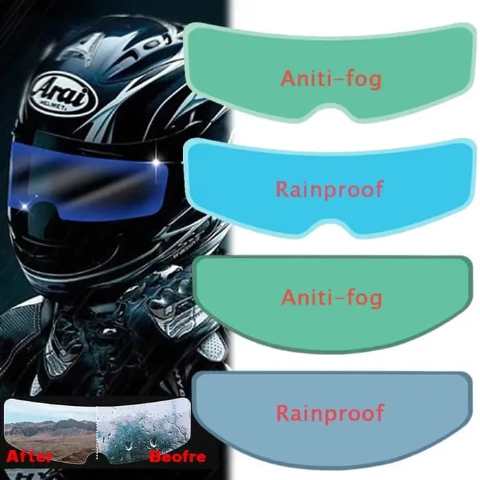 Film de Patch Anti-buée pour casque de Moto