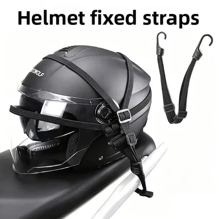 1 pièce Sacoche élastique pour moto avec crochet de sécurité – Polyvalente pour le transport de casque et équipement en