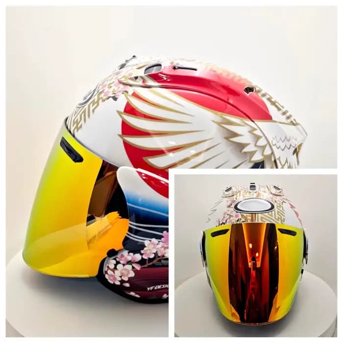 Casque ouvert classique VZ-RAM de haute qualité en ABS 3/4
