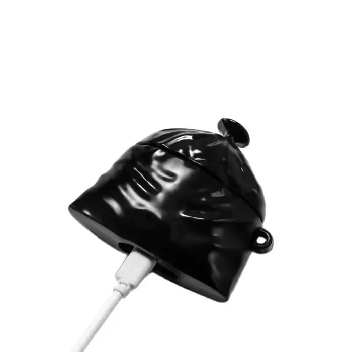 Étui AirPods 1 2 3 Pro 4 2024, 3D, mignon, drôle, sac poubelle, housse de protection pour casque Bluetooth sans fil Apple