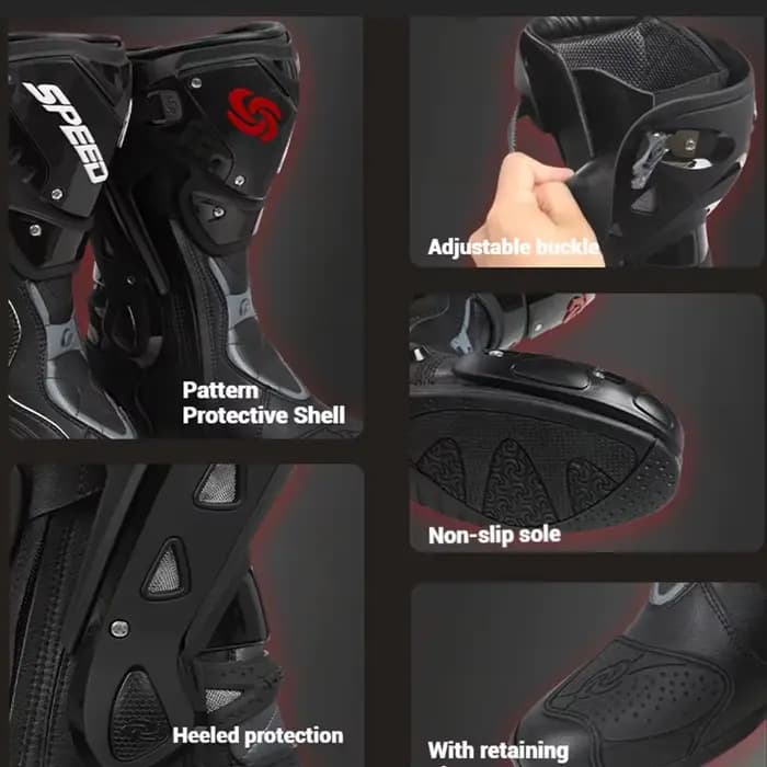 Motocross été tout terrain respirant hydrofuge bottes tout-terrain anti-dérapant équipement d'équitation