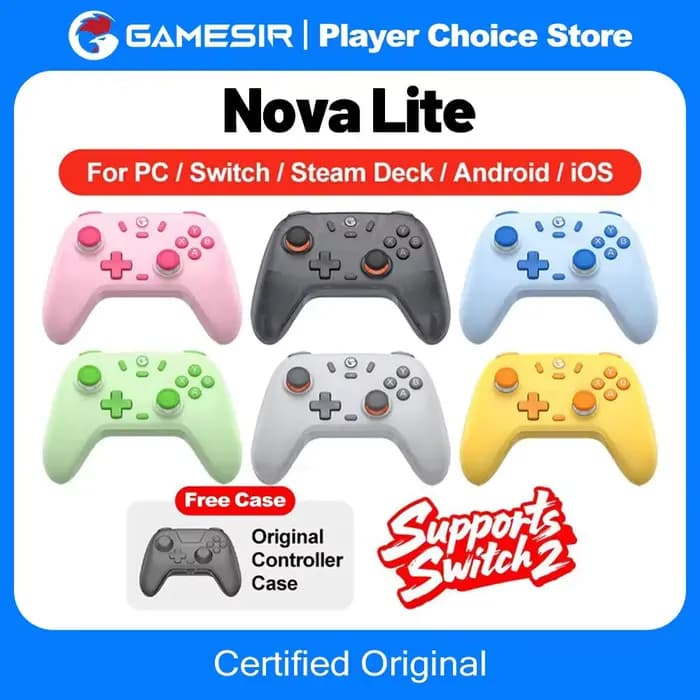 Gamesir Nova Lite manettes PC pour Nintendo Switch 2 contrôleur commutateur vapeur Android iOS iPhone contrôle effet Hall Joystick