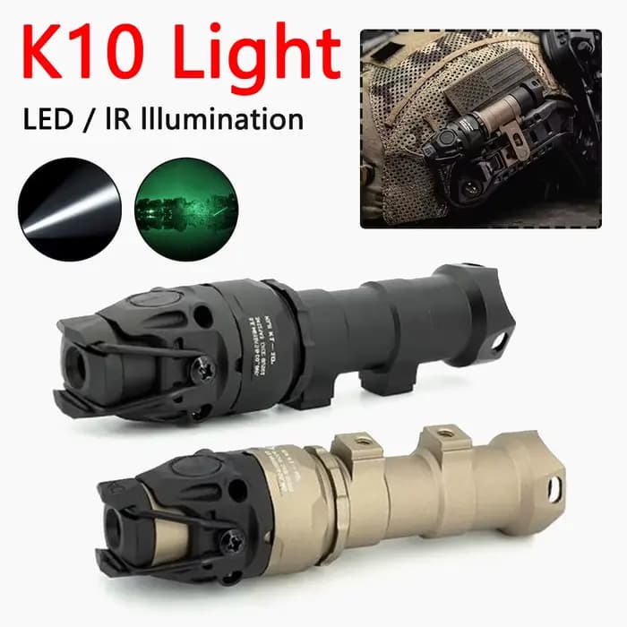 ARC casque KIJI K10 IR lumière aluminium CNC IR 850nm éclairage chasse Scout
